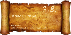 Himmel Edina névjegykártya